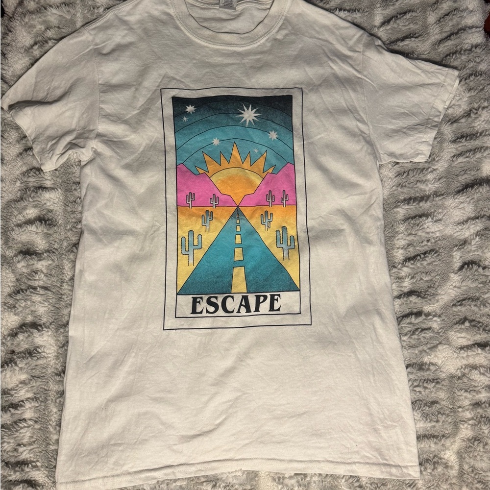 Graphic Tee with Desert Escape Design